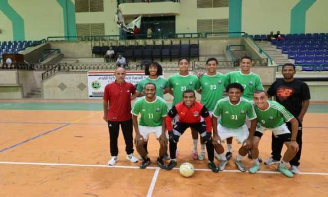 منافسات قوية في اليوم الثاني من البطولة العربية لخماسيات كرة القدم بجامعة قنا