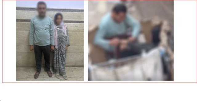ضبط المتهم بضرب ابنته وتكبيل يديها في الشرقية