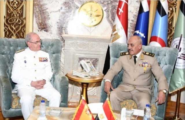 الفريق أحمد خليفة يلتقي رئيس أركان الدفاع الإسباني