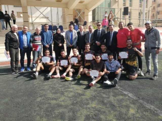 علوم الارض تفوز على نادى بنى سويف الرياضى ضمن المبادرة الرئاسية '100 يوم رياضة'