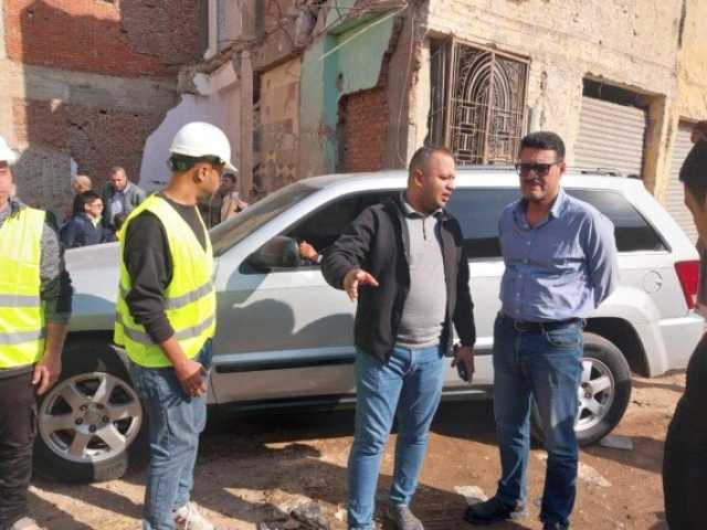 رئيس مياه القليوبية يتفقد موقع إصلاح عطل في أحد الخطوط بمدينة الخصوص