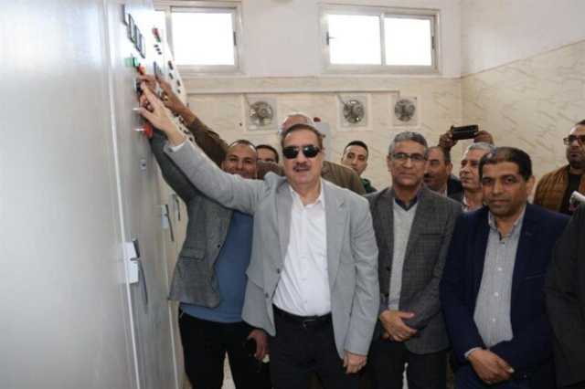 محافظ المنوفية يطلق التشغيل التجريبي لمشروع صرف صحي كفر قورص