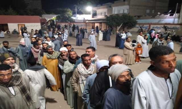 إقبال كثيف في انتخابات مجلس النواب بلجان كيمان المطاعنة جنوب الأقصر