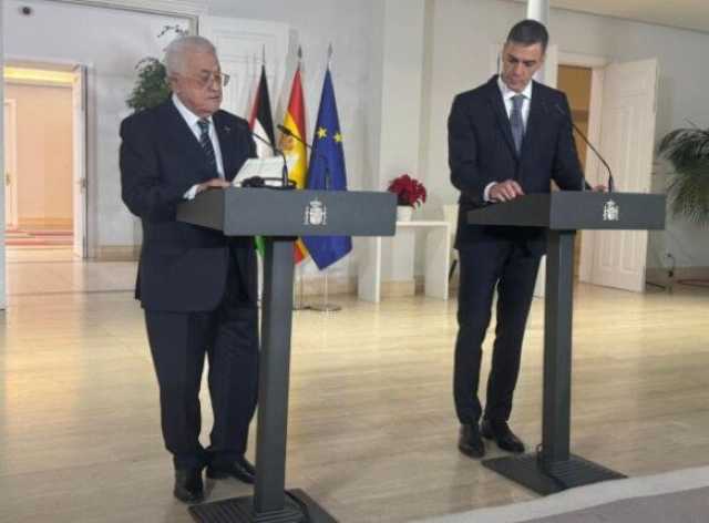 الرئيس الفلسطين يبحث مع رئيس وزراء إسبانيا تثبيت وقف إطلاق النار في غزة