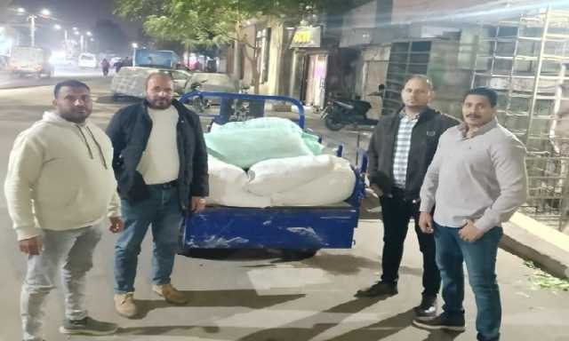 ضبط 1176 زجاجة زيت و1160 كيس سكر تمويني في حملات تموينية مكثفة بالفيوم