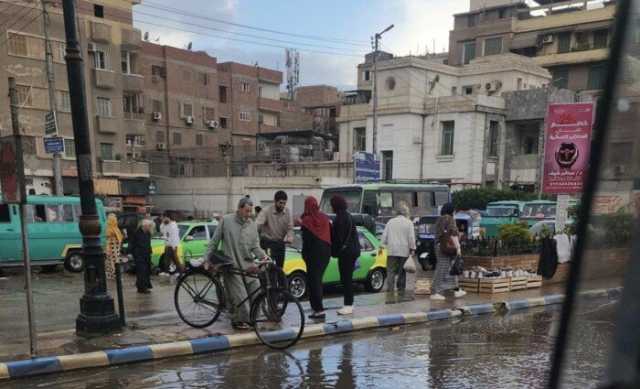 سقوط أمطار غزيرة ورفع حالة الطوارئ في مراكز المنوفية