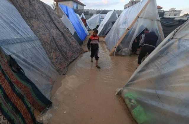 غرق 27 ألف خيمة.. كارثة إنسانية في غزة بسبب المنخفض الجوي وتضرر مليون نازح «عاجل»