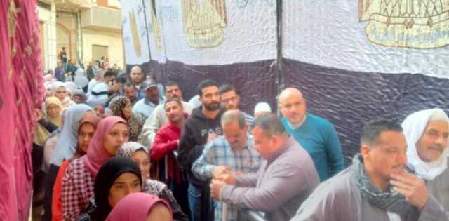 إقبال الناخبين بلجان دمنهور للتصويت في انتخابات مجلس النواب 2025