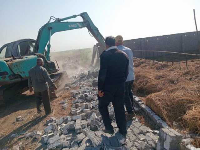 إزالة 80 حالة تعد على الأراضي الزراعية وتطهير أكثر من 50 مسقى ومصرفا