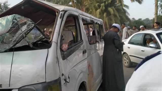 إصابة 11 شخصاً إثر حادث انقلاب ميكروباص بسبب سوء الأحوال الجوية بالقليوبية