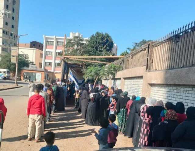 المرأة تتصدر المشهد.. إقبال كثيف للناخبين على اللجان الانتخابية بالمنيا