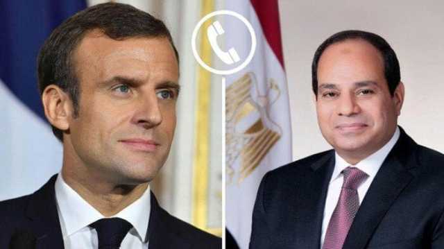 الرئيس السيسي يتلقى اتصالا هاتفيًا من نظيره الفرنسي ويبحثان مواصلة دفع العلاقات الثنائية