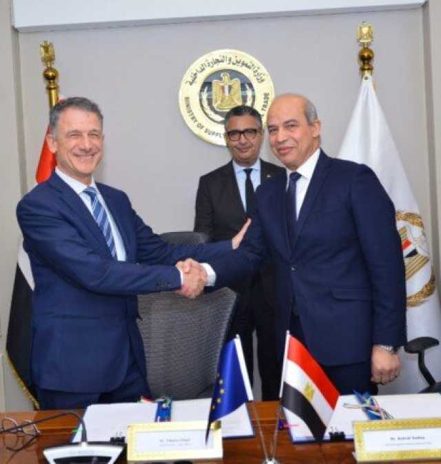 وزير التموين يشهد مراسم توقيع بروتوكول تعاون بين الشركة القابضة للصوامع والوكالة الإيطالية