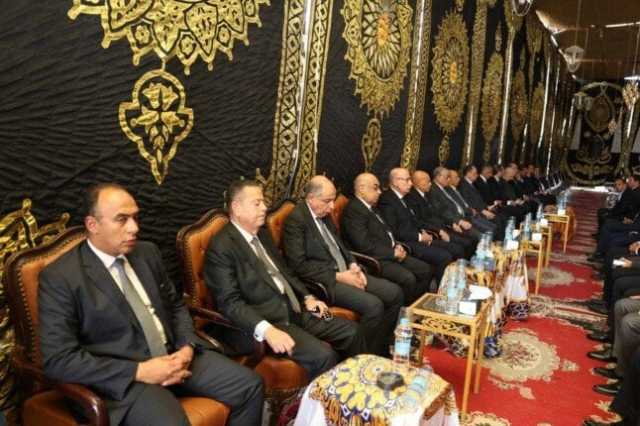 وزير العدل ورئيس القضاء الأعلى يقدمان واجب العزاء لأسر ضحايا حادث المنيا (صور)
