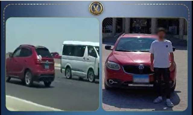 ضبط قائد سيارة بالشرقية لسيره عكس الاتجاه