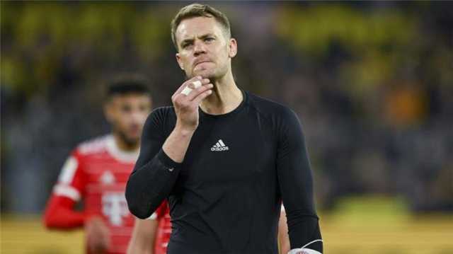 إيقاف مانويل نوير مباراتين في الكأس بعد حصوله على بطاقة حمراء