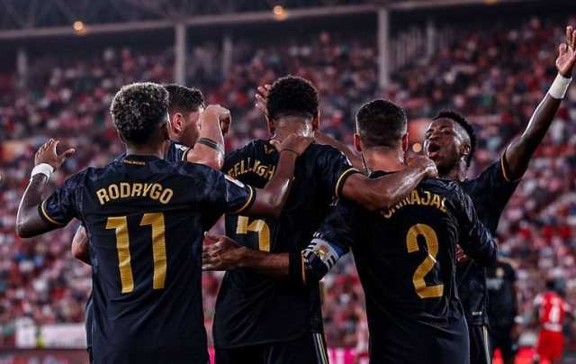 بيلينجهام يتألق.. ريال مدريد يقلب تأخره أمام ألميريا إلى فوز بالثلاثة في الدوري الإسباني