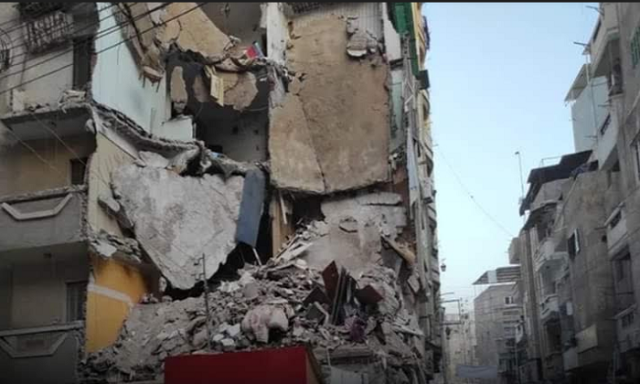 انهيار منزل جزئيًا بـ شبرا مصر.. وانتقال فرق الإنقاذ البري