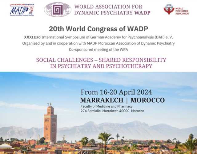 مراكش تحتضن المؤتمر الدولي ال20 للطب النفسي الديناميكي