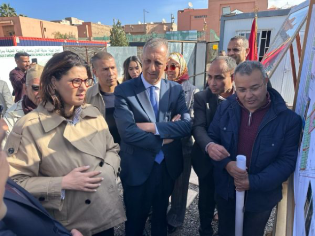 الوالي شوراق رفقة العمدة المنصوري يتفقدان تهيئة حديقة أكدال باحماد