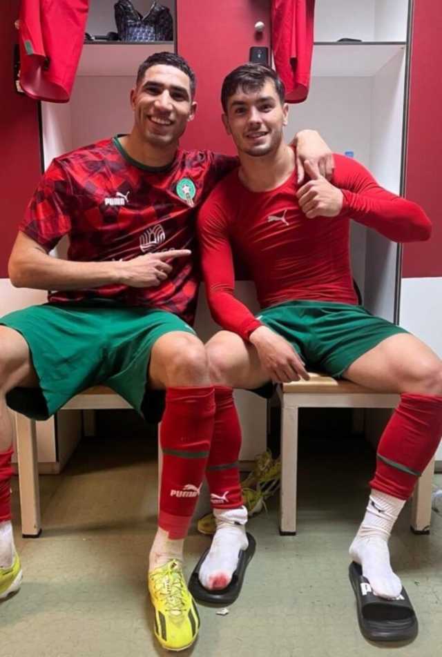 دياز ينشر صورته رفقة حكيمي ويؤكد :‎ سعيد بمباراتي الأولى رفقة المنتخب الوطني وأشعر بأحاسيس رائعة