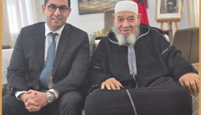 وزير الثقافة محمد المهدي بنسعيد يستقبل الفنان عبد الهادي بلخياط