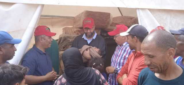الجمعية اليوسفية للتراث والسماع وتلاوة دلائل الخيرات بمراكش تنظم قافلة تضامنية لعدد من الجماعات المتضررة من زلزال الحوز