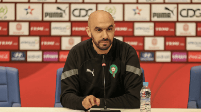 الركراكي: مباراة ليبيريا صعبة على الطرفين