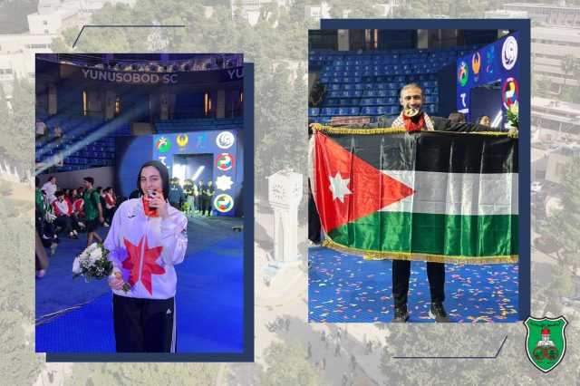طالبان أردنيان يظفران بذهبيّة وبرونزيّة ببطولة آسيا في أوزبكستان