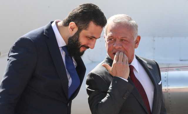 الشرع: لا أنسى ترحيب الملك وموقف الأردن