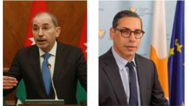 الصفدي يبحث مع نظيره القبرصي سبل وقف إطلاق النار وإدخال المساعدات إلى غزة