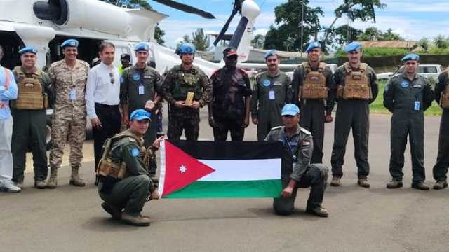 وحدة الطائرات العمودية الأردنية “الكونغو 1” تواصل مهامها الجوية والبرية شرق جمهورية الكونغو