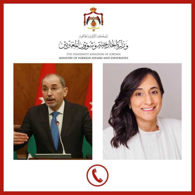 الصفدي يبحث مع وزيرة الخارجية الكندية جهود خفض التصعيد