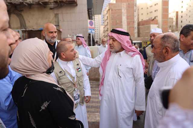 وزير الأوقاف يواصل جولاته التفقدية على الحجاج الأردنيين في مكة