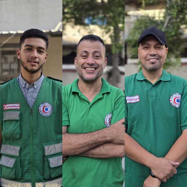 استشهاد 3 مسعفين خلال أداء واجبهم الإنساني في حي التفاح بغزة
