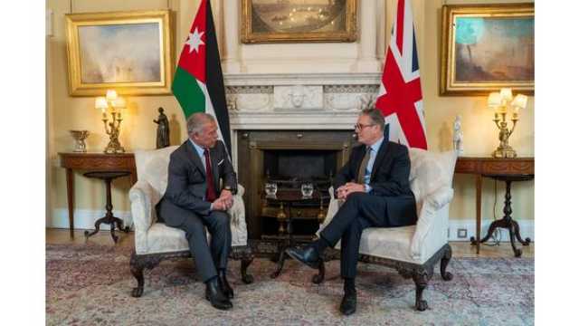 الملك يثمن العمل المشترك الذي يقوم به الأردن والمملكة المتحدة