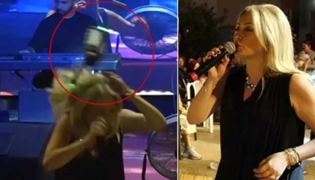 طائرة درون تصطدم برأس فنانة تركية في مهرجان أنطاليا