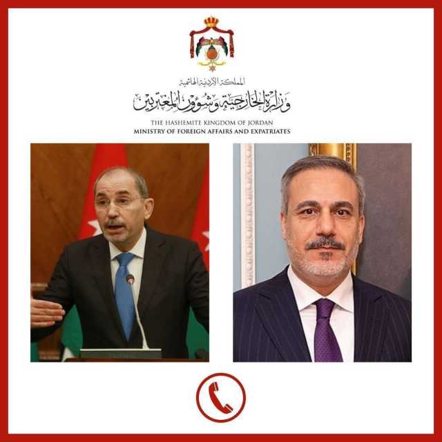 الصفدي وفيدان يؤكدان أهمية ترسيخ وقف إطلاق النار في السويداء