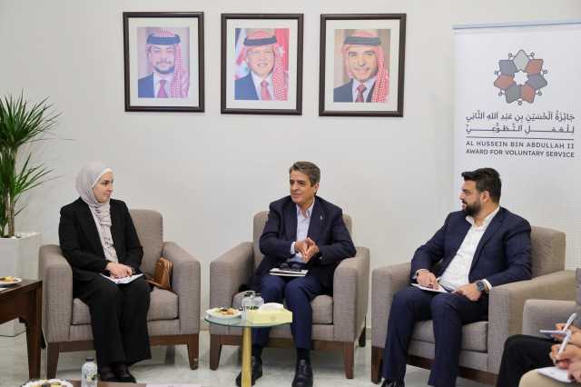 وزير الشباب يلتقي الفائزين بجائزة الحسين بن عبدالله الثاني للعمل التطوعي للدورتين الأولى والثانية