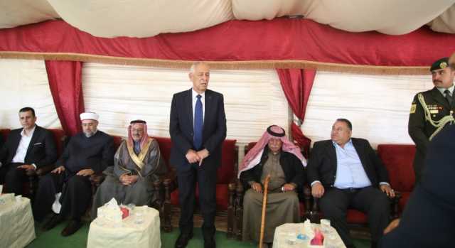 مندوبا عن الملك وولي العهد. العيسوي يعزي عشيرتي المساعيد والمسيب