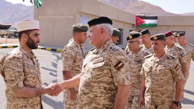 الحنيطي يتفقد كتيبة حرس الحدود ويشيد بأدائها