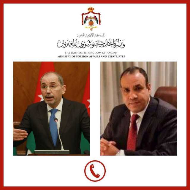 الصفدي يبحث مع نظيره المصري جهود تثبيت وقف إطلاق النار في غزة