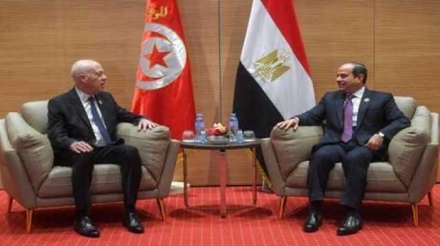 الرئيس التونسي قيس سعيد يهنئ السيسي