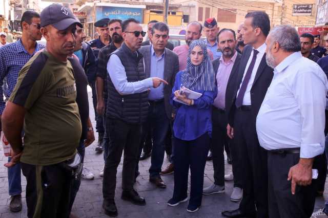 بلدية إربد تتعهد بكشف جميع المشاكل بسوق الصاغة