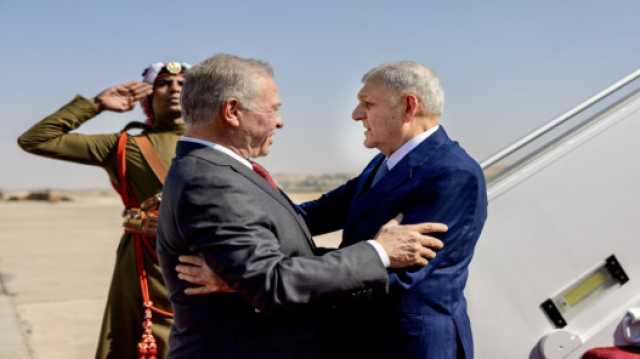 الرئيس العراقي يغادر الأردن