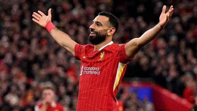 صلاح ثالث لاعب في تاريخ ليفربول يصل إلى 250 هدفًا