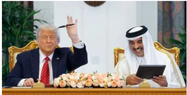 أغلى من الصفقات .. أمير قطر يهدى ترامب قلما فاخرا من طراز مونت بلانك