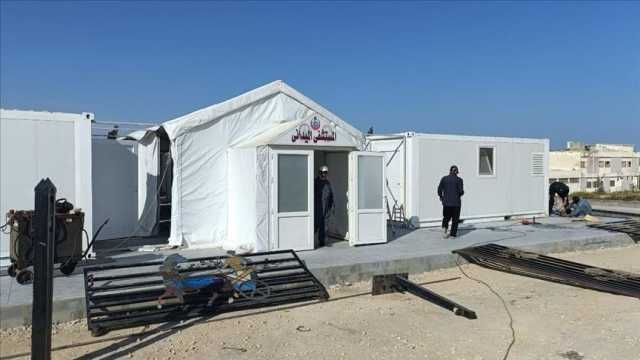 بعد الإبادة .. الهلال الأحمر الفلسطيني يفتتح أول مستشفى ميداني بغزة
