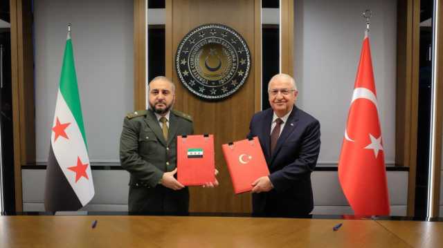 تركيا وسوريا توقعان مذكرة تفاهم بشأن التعاون الدفاعي