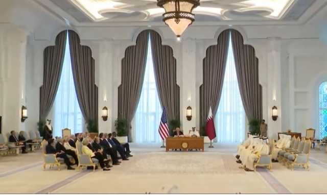 بالفيديو .. ترامب يُعرب عن إعجابه بالرخام الأبيض في قطر: “لم أتمكن من شرائه”